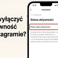 Jak wyłączyć aktywność na IG? Ekran telefonu z ustawieniami prywatności Instagrama, gdzie można ukryć swój status aktywności.