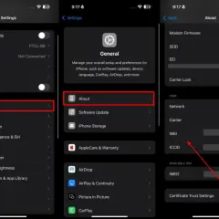Sprawdzanie IMEI iPhone: Ustawienia > Ogólne > To urządzenie. Widoczny numer IMEI.