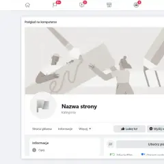 Tworzenie strony na Facebooku: wpisz nazwę, kategorię i opis, aby Twoje konto było widoczne.