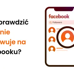 Jak sprawdzić kto mnie obserwuje na Facebooku? Ikona lupy nad listą obserwujących na ekranie telefonu.