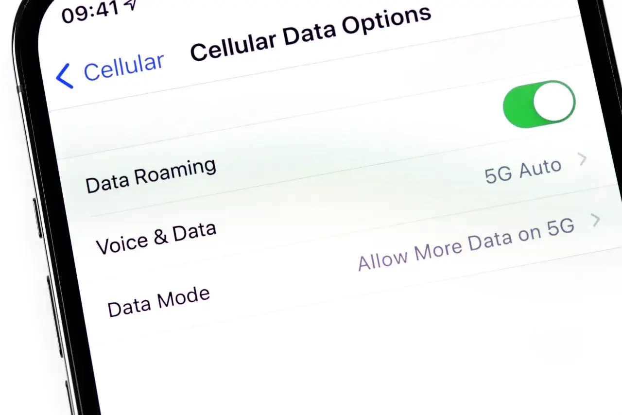 Ustawienia telefonu: opcje danych komórkowych, w tym